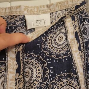 LOFT Ann Taylor Geometric Fun Print Size 2